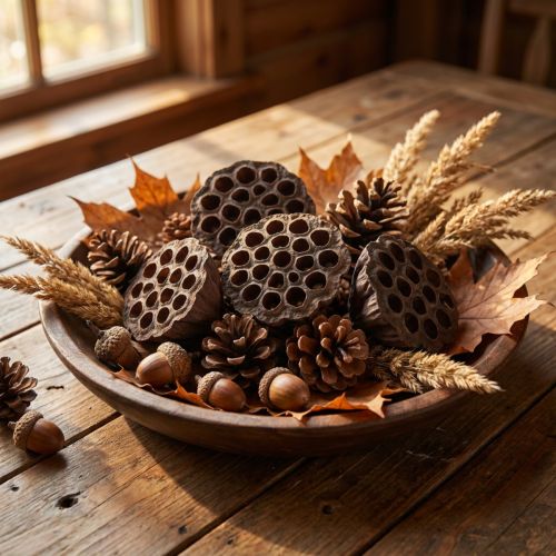 Larges capsules de lotus séchées naturelles – 100 pièces | Floristik24.fr