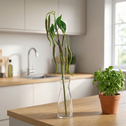 Branche Décorative Piments Artificiels Vert et Rouge 78 cm | Floristik24.fr