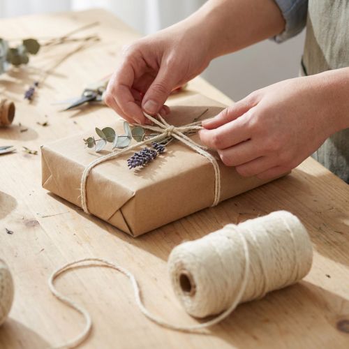 Article Bobine de ficelle en jute crème Ø3mm 200m
