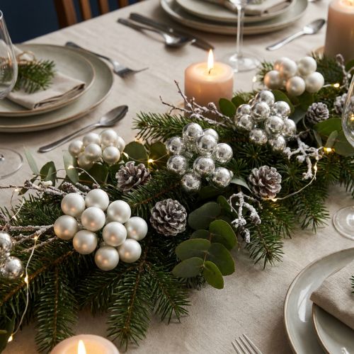 Boules Décoratives Argentées en Verre avec Tiges – Lot de 140 | Floristik24.fr