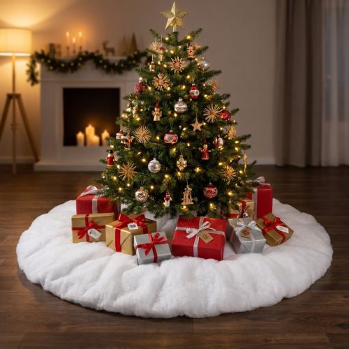 Base neige ronde pour sapin de Noël Ø100 cm | Floristik24.fr