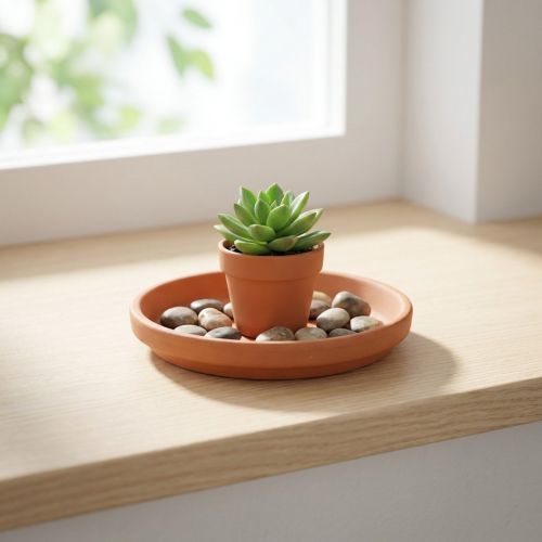 Soucoupe en terre cuite Ø8,8cm pour pot, décoration ou gamelle | Floristik24.fr