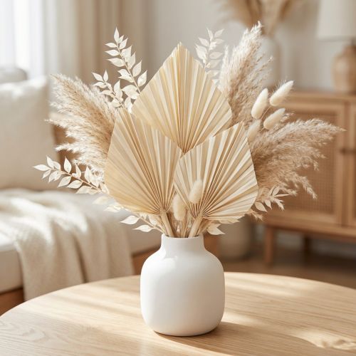 Feuilles de palmier séchées blanchies 20 pièces – décoration naturelle | Floristik24.fr