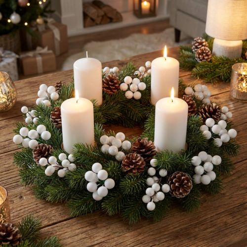 Baies miroir Ø2cm blanc mat, brillant 140 pièces | Floristik24.fr