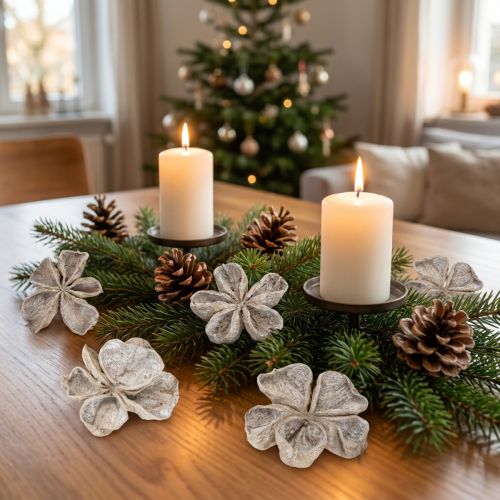 Landlotus blanchi en bois 6-12 cm - Lot de 50 | Floristik24.fr