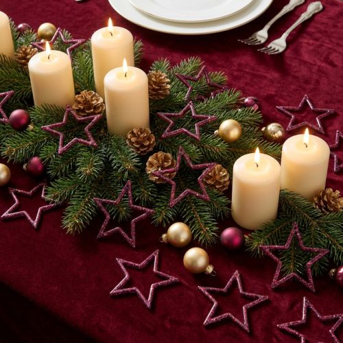 Étoiles Déco à Paillettes Berry 4,5 cm - Lot de 120 | Floristik24.fr