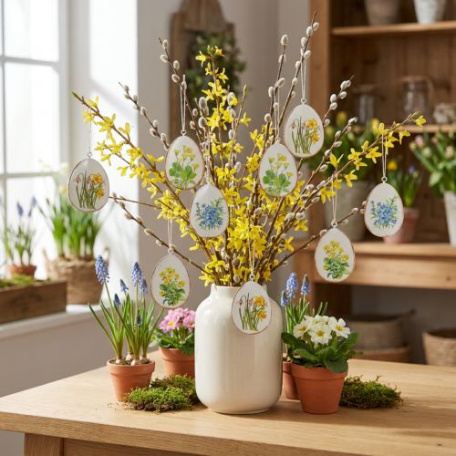 Ornements œufs de Pâques 8 cm