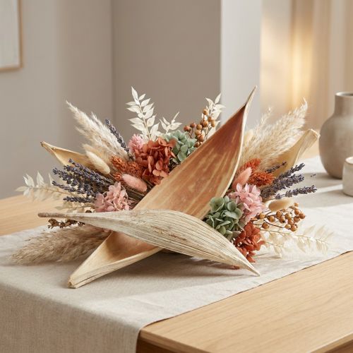 Article Kokosblätter séchées blanches 22-42 cm - Lot de 25