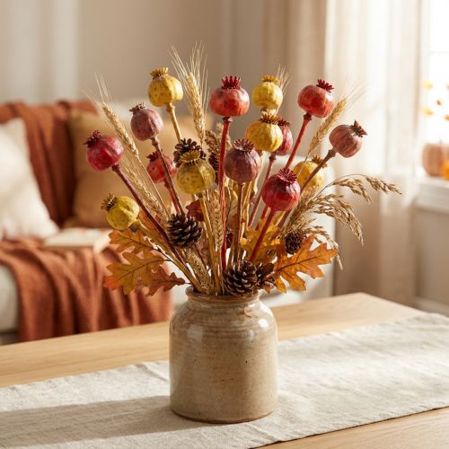 Mélange de Capsules de Pavot Séchées 3 Couleurs – 100 Pièces | Floristik24.fr
