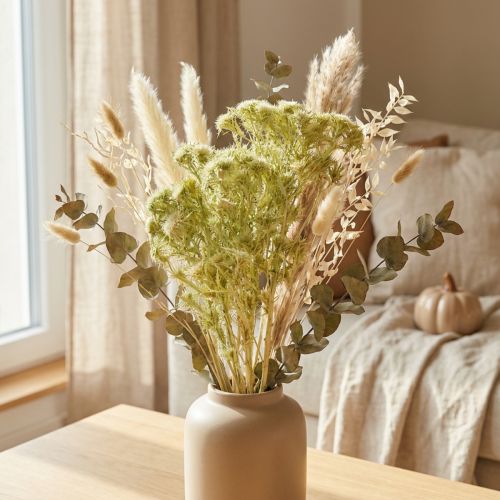 Bouquet de Chardons Sauvages Séchés Vert Clair 85g | Floristik24.fr