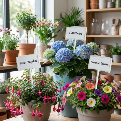 Article Pancartes de jardin inclinées avec tiges – 53 cm – Lot de 10