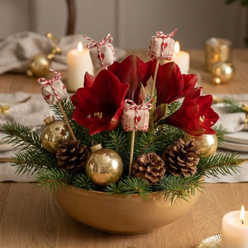 Décorations sur Piques Noël en Jute - Paquet Cadeau 2,5 cm - Lot de 15 | Floristik24.fr