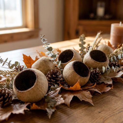 Coupe décorative naturelle en bois – Lot de 25 pièces | Floristik24.fr