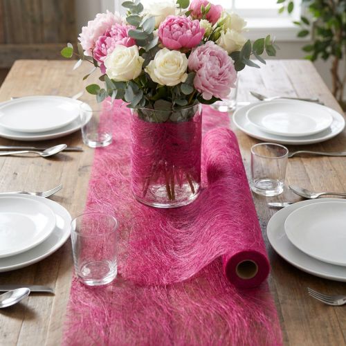Ruban en fibres 8 cm x 25 m Fuchsia | Floristik24.fr