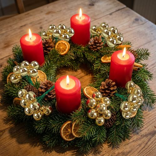 Boules de Noël sur fil de verre miroir baies doré 2,5cm 140 pcs | Floristik24.fr