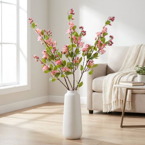 Branche de Fleurs de Cerisier Artificielle 125 cm - Décoration Printanière | Floristik24.fr