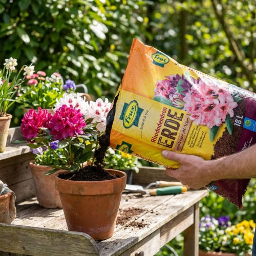 Terreau spécial Frux Rhododendron et plantes de terre de bruyère 18L | Floristik24.fr