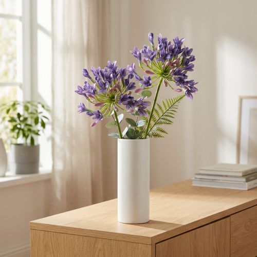 Article Agapanthes artificielles violettes – Lot de 2, 75 cm