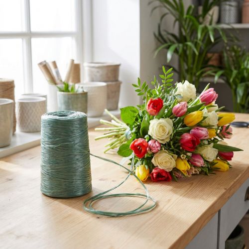 Lot de 5 rouleaux de lien de jardin vert pour floristique – 3500 m | Floristik24.fr