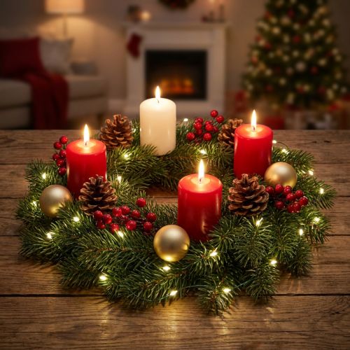 Guirlande lumineuse micro LED lumières de Noël minuterie 180cm | Floristik24.fr