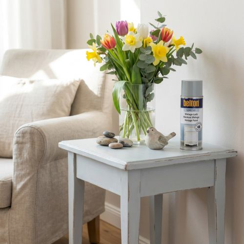 Spray Peinture Vintage Hellgrau 400 ml - Finition Shabby Chic | Floristik24.fr