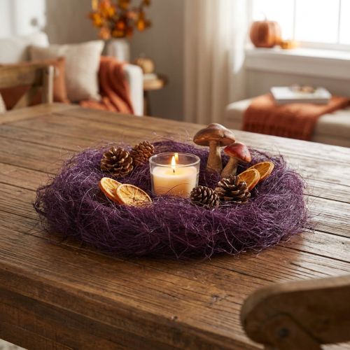 Article Fibre de Sisal Violet pour Décoration et Loisirs Créatifs 300g