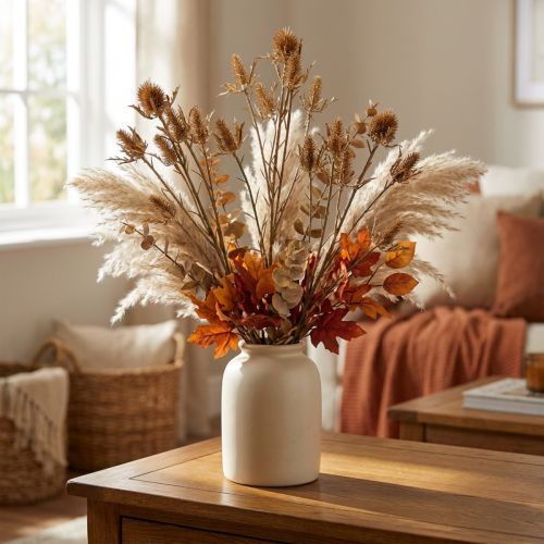 Branche de Chardon Artificielle Doré 71,5 cm | Floristik24.fr
