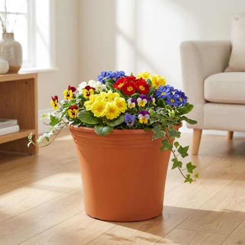 Pot de fleur en plastique terracotta Ø38cm H31cm | Floristik24.fr