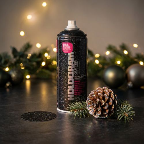 Article Spray paillettes holographiques 400 ml - Effet satiné