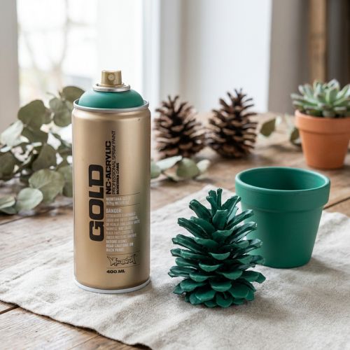 Article Peinture en spray mat vert pin Montana Gold 400ml