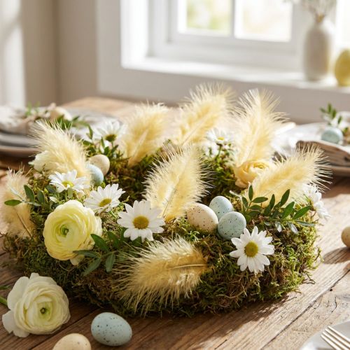 Article Plumes naturelles déco en jaune clair 5-10 cm – 20 g