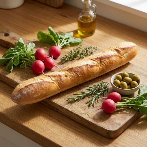 Baguette décorative 38 cm en plastique pour décoration intérieure | Floristik24.fr
