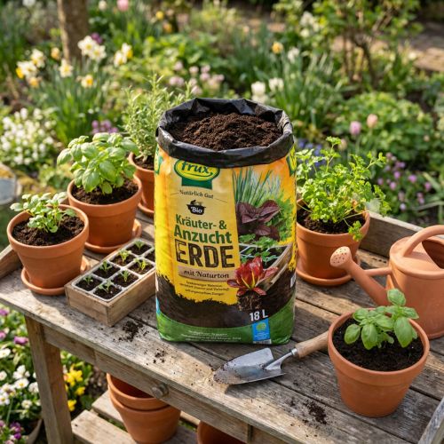 Article Terreau bio pour semis et herbes avec argile naturelle 18L - Frux