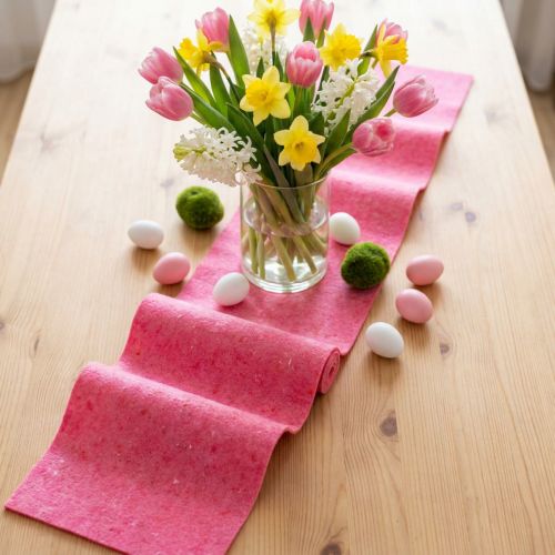 Ruban feutre rose 15cm 5m | Floristik24.fr
