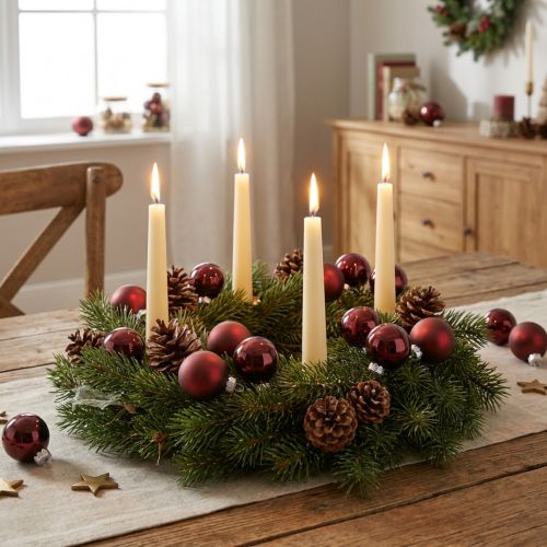 Ensemble de 22 mini boules de Noël en verre couleur baie Ø3 cm | Floristik24.fr