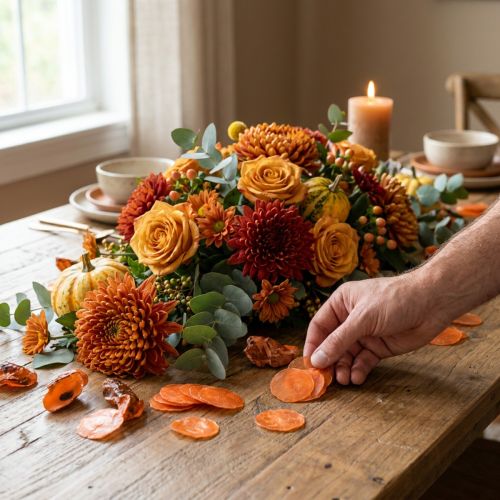 Coquillages décoratifs en filets – Capiz et huîtres orange, 3,5 à 9,5 cm, lot de 2 | Floristik24.fr