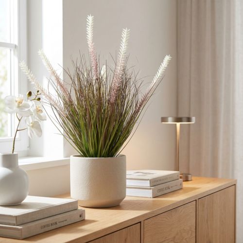 Plante artificielle Zwiebelgras en pot 57 cm | Floristik24.fr