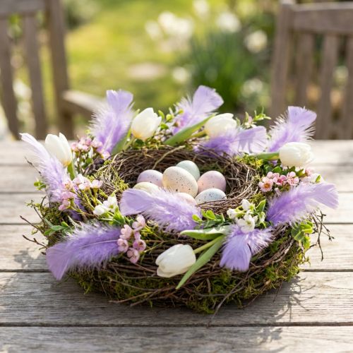 Article Plumes Courtes Décoratives 30g Violet Clair