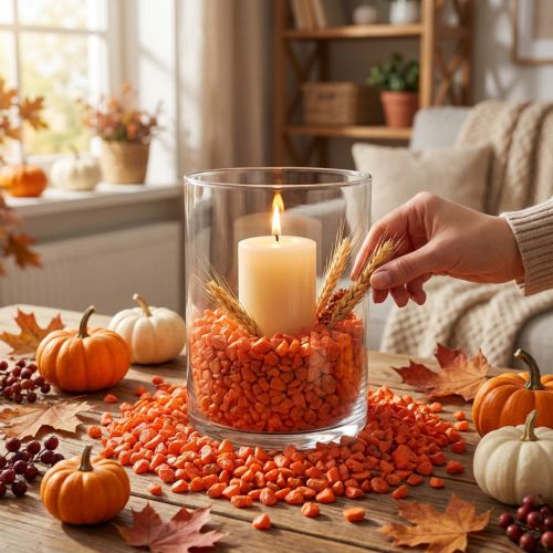 Article Galets décoratifs orange 9-13 mm 2 kg