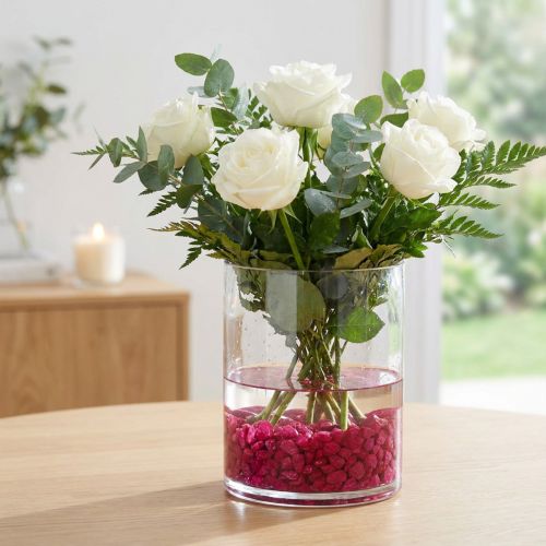 Galets décoratifs fuchsia 9-13 mm 2 kg | Floristik24.fr