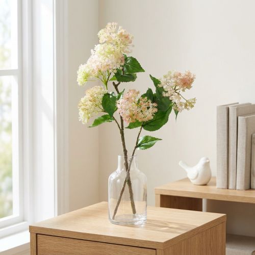 Branche de lilas artificiel avec fleurs et feuilles, H77cm | Floristik24.fr