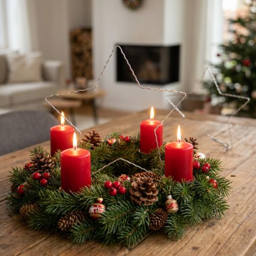 Article Étoile en fil métallique ondulé pour couronnes de Noël 30 cm - Lot de 10