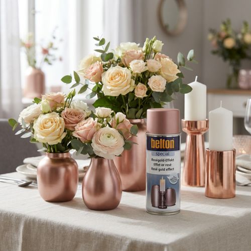 Article Spray peinture effet or rosé Belton Special 400 ml