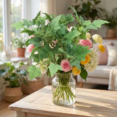 Fausse plante lierre décorative, bouquet artificiel, H50 cm | Floristik24.fr