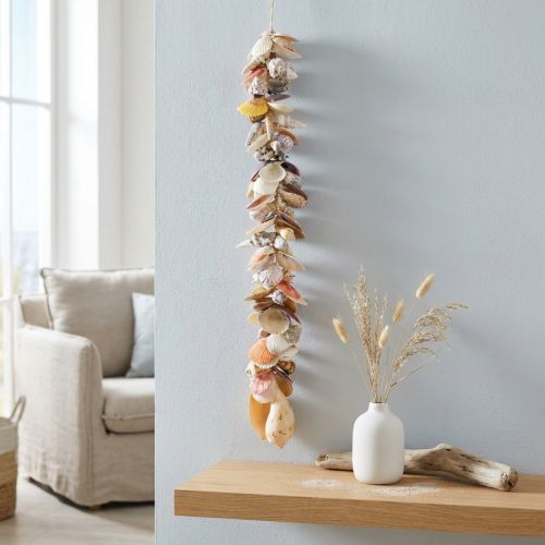 Guirlande décorative avec coquillages et corde en jute 85 cm | Floristik24.fr