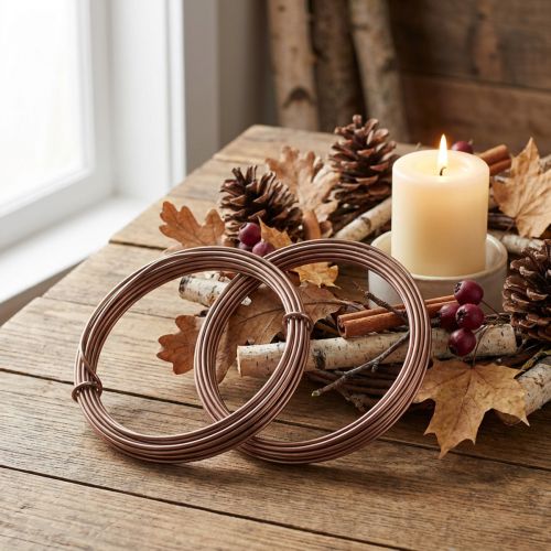 Fil aluminium marron 2 mm x 3 m pour décoration florale | Floristik24.fr