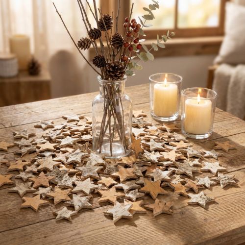 Étoiles de bouleau Mini 300 pièces | Floristik24.fr