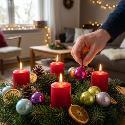 Article Boules de Noël miniatures en verre sur fil 40 mm colorées x32