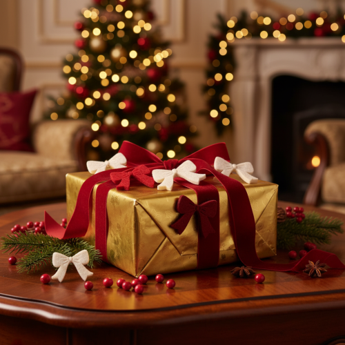 Lot de 48 nœuds en bois décoratifs rouges, blancs et bordeaux pour Noël, 5 cm | Floristik24.fr