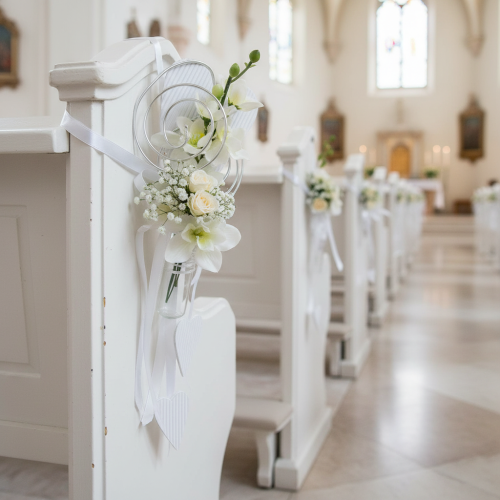 Article Porte-manteau avec tube et cœur, 18 cm, lot de 6